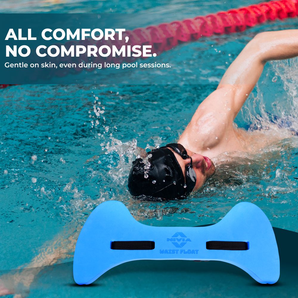 Waist Float, Training Equipment, Swimming Equipment For Kids/Adults - Blue