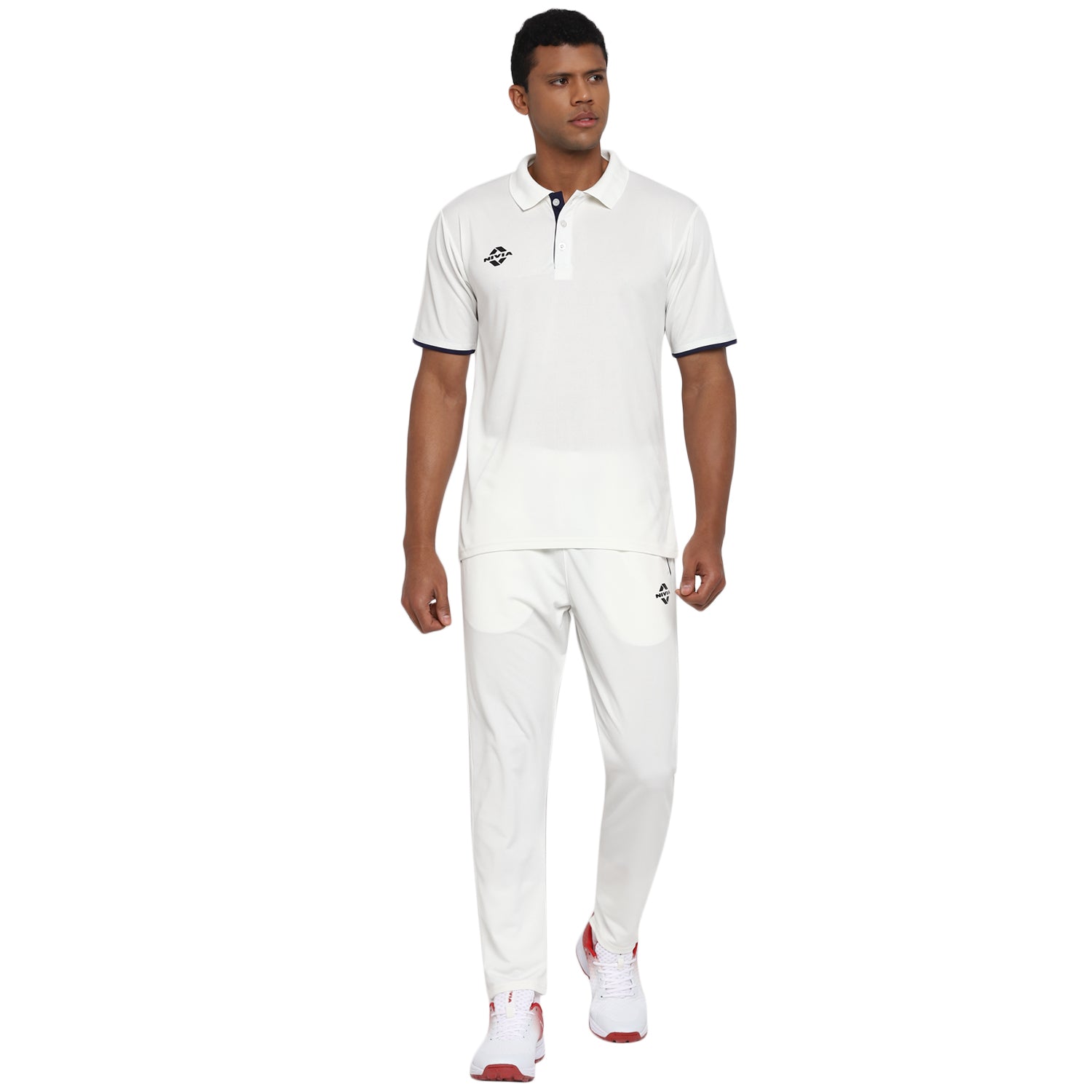 Nike white outlet cricket jersey